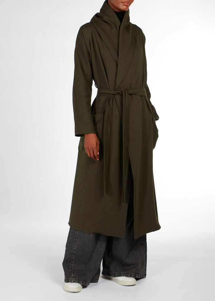 Cozy Fleece Cover Up Olive | Coats & Cover Ups | Aab Modest Wear