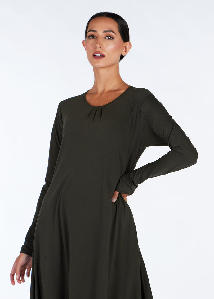 Mulberry Abaya Dark Green