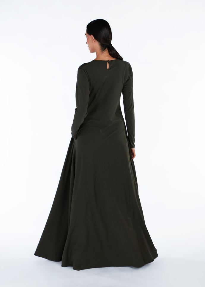 Mulberry Abaya Dark Green
