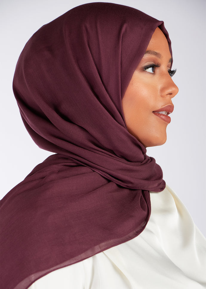 Winter Plum Modal Hijab