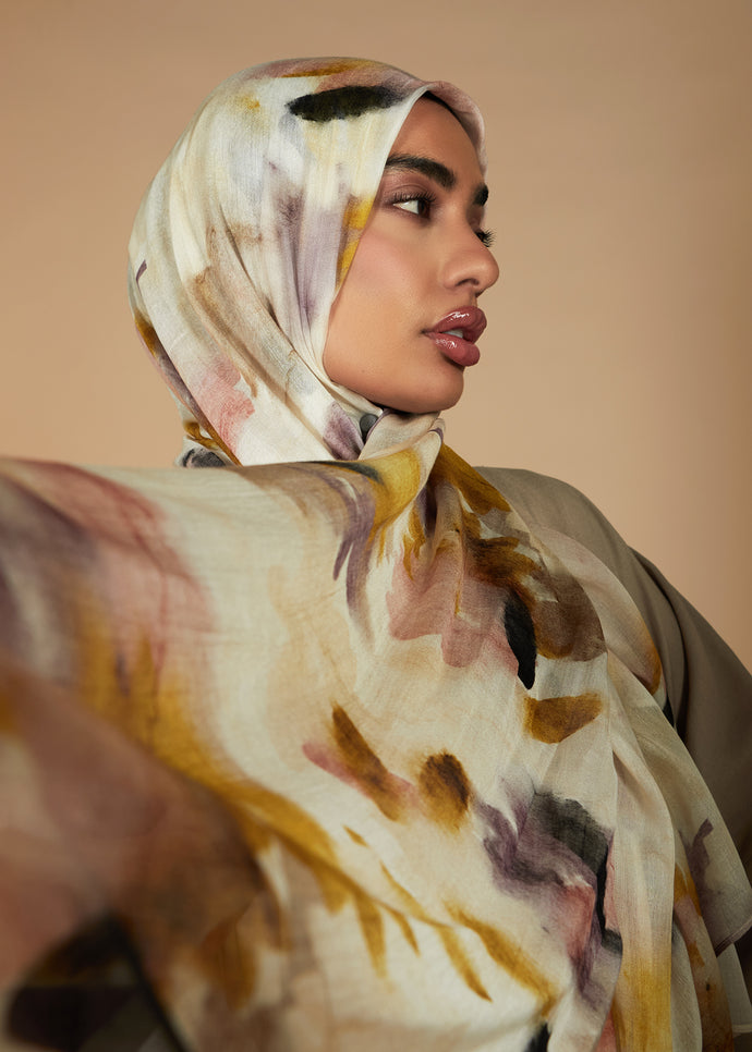 Monet Print Hijab | Hijabs | Aab Modest Wear
