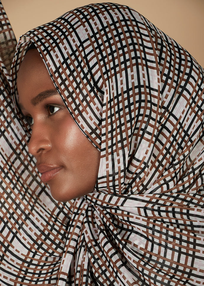 Vintage Print Hijab