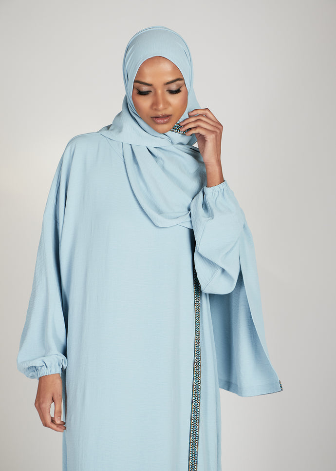 Prayer Abaya Powder Blue