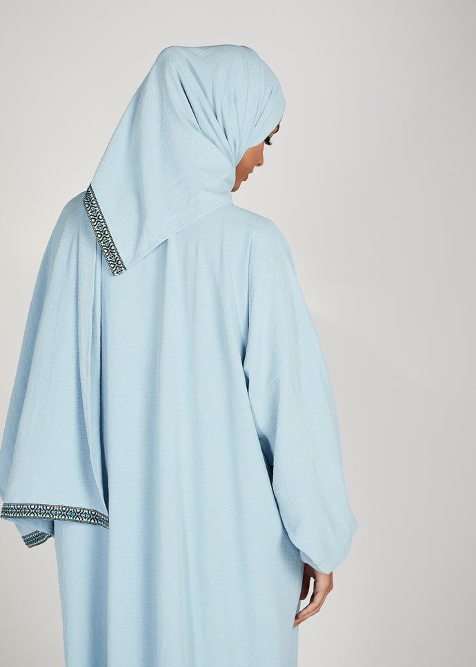 Prayer Abaya Powder Blue