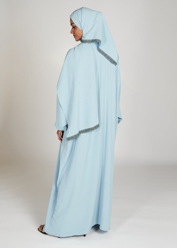 Prayer Abaya Powder Blue