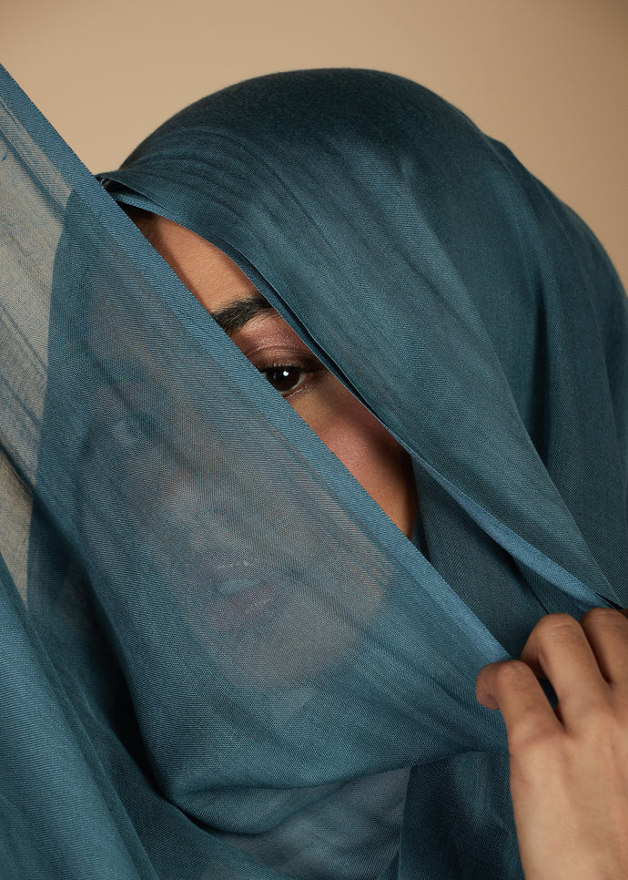 Mallard Blue Modal Hijab | Hijabs | Aab Modest Wear