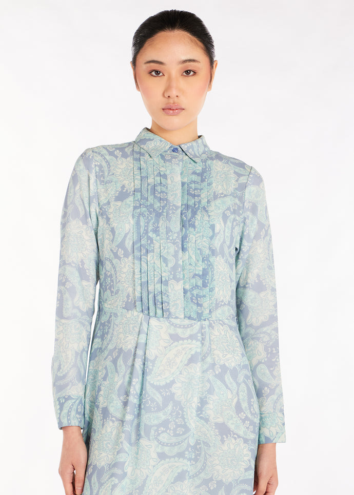 Blue Paisley Maxi Dress | Maxi Dresses | Aab Modest Wear