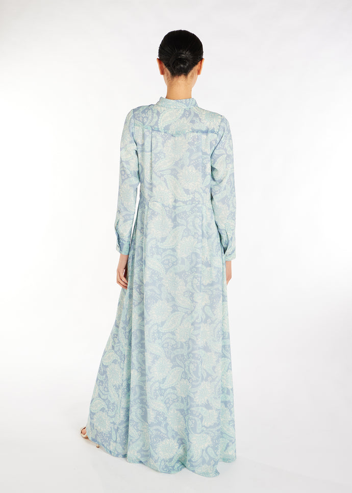 Blue Paisley Maxi Dress | Maxi Dresses | Aab Modest Wear