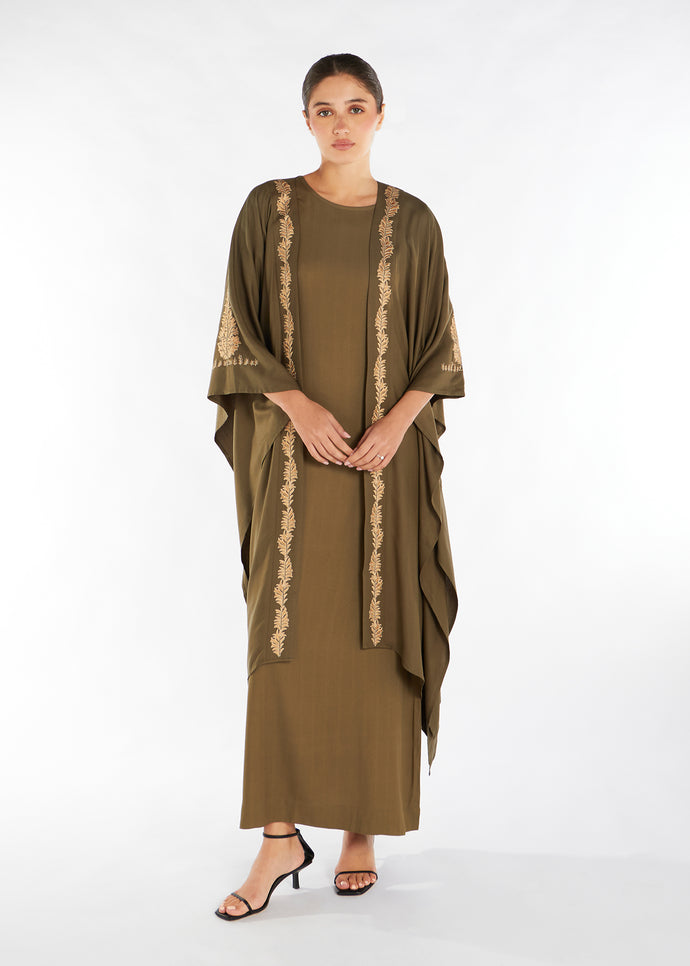 Vine Caped Kimono