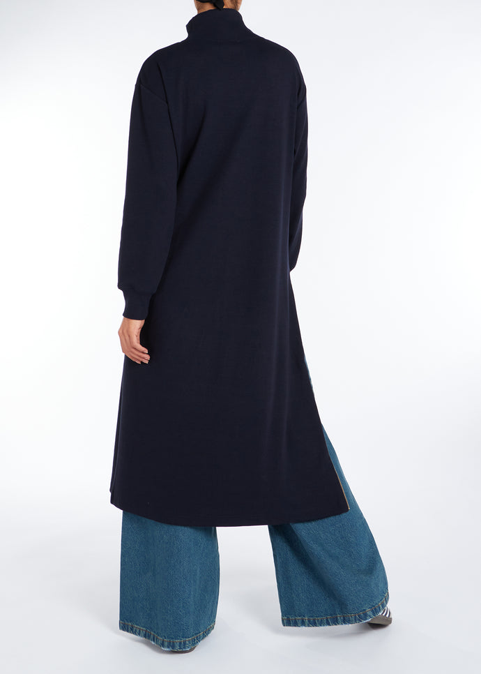 Side Zip Ribbed Midi Navy | Midis & Tops | Aab Modest Wear