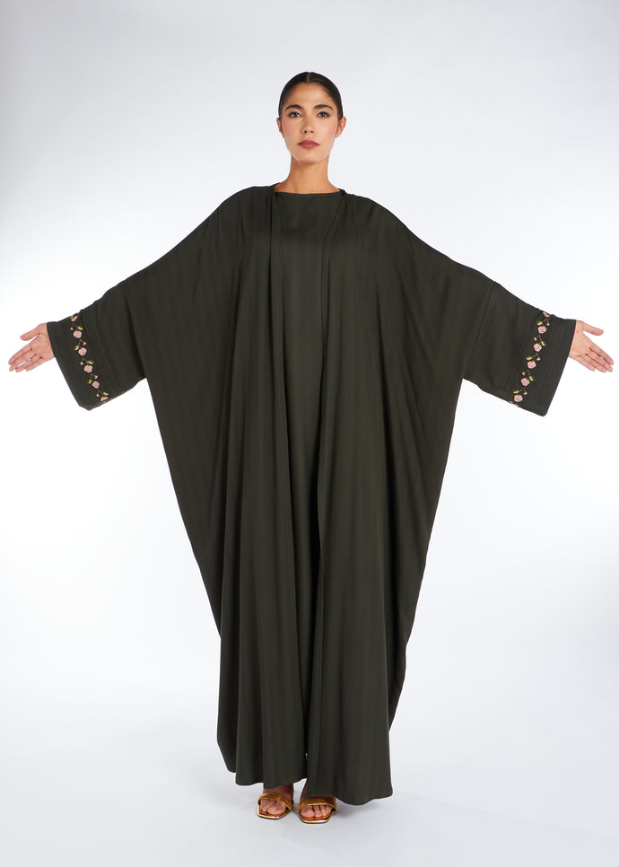 Sanabel Kimono Green | Kimonos | Aab Modest Wear