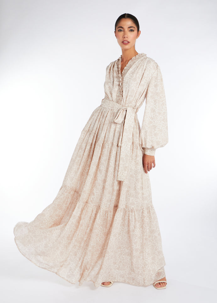 Volantes Maxi Dress | Maxi Dress | Aab Modest Wear