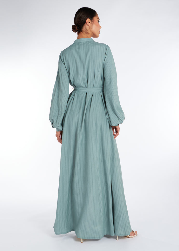 Sage Jaquard Maxi Dress | Maxi Dress | Aab Modest Wear