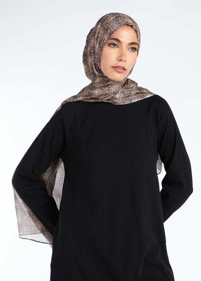 Lace Print Hijab