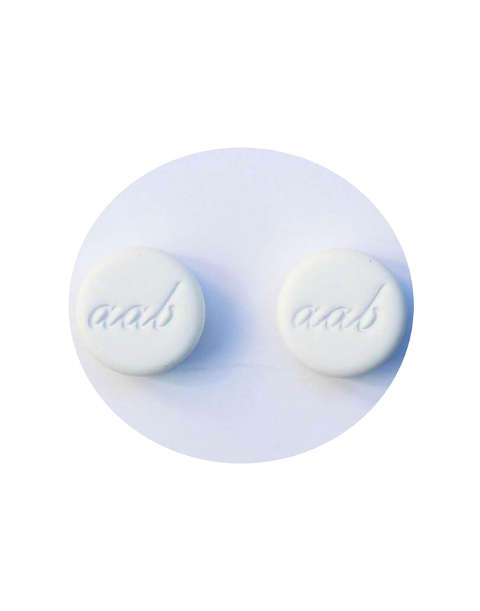 Gloss White Hijab Magnet - Twin Pack