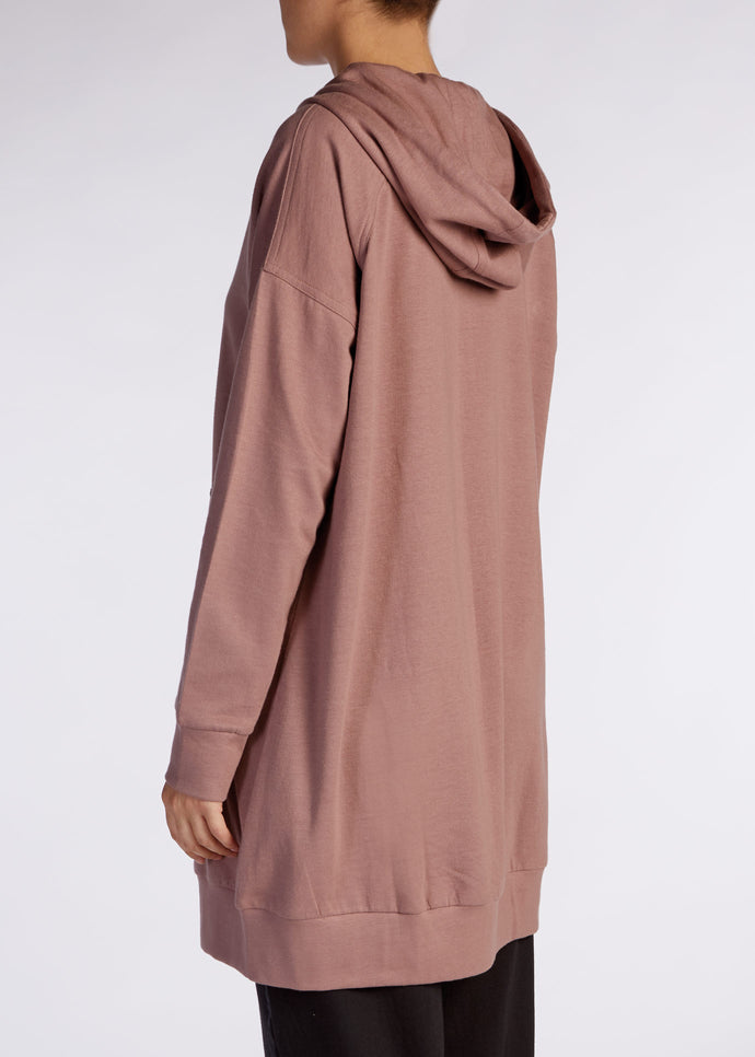 Modest Zip Up Hoody Taupe | Aab Modest Activewear