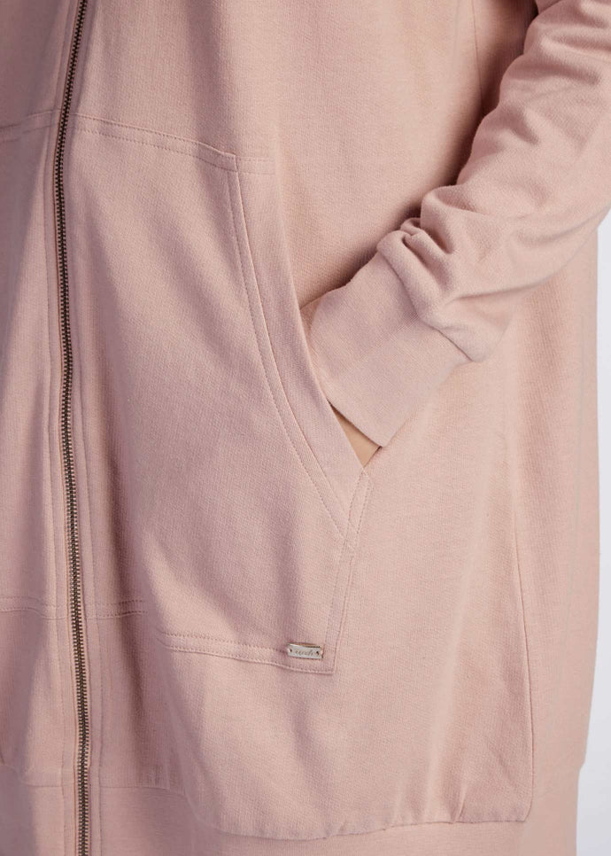 Modest Zip Up Hoody Pink | Aab Modest Activewear