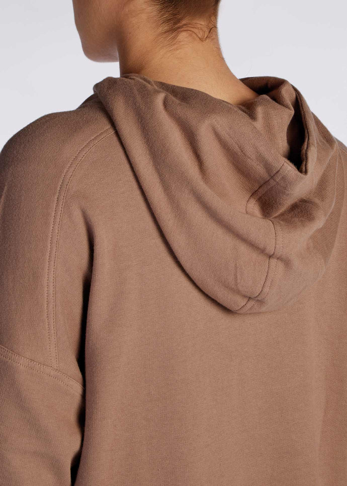 Mid Length Cotton Hoody Khaki | Aab Modest Activewear