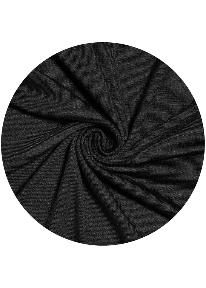 Premium Jersey Hijab Black