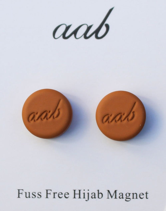 Matte Mocha Hijab Magnet - Twin Pack