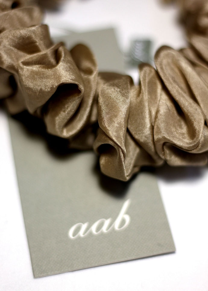 Silk Scrunchie Nude