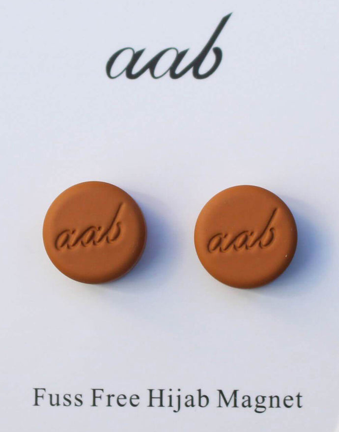 Matte Tan Hijab Magnet - Twin Pack