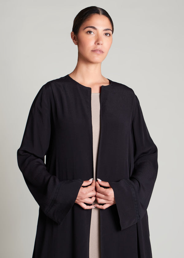 Lace Trim Kimono Black | Kimonos | Aab Modest Wear