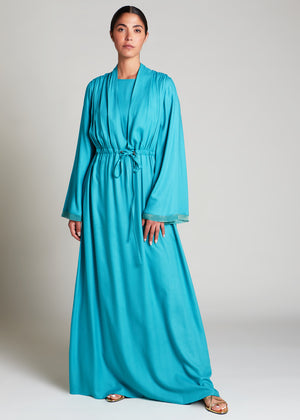 Drawcord Abaya Blue | Abayas | Aab Modest Wear