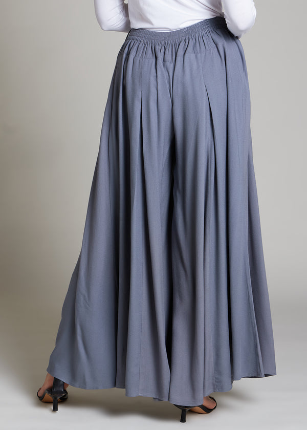 Full Flare Trousers Dark Grey | Trousers | Aab Modest Wear