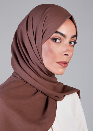 Cotton Twill Hijab Coffee