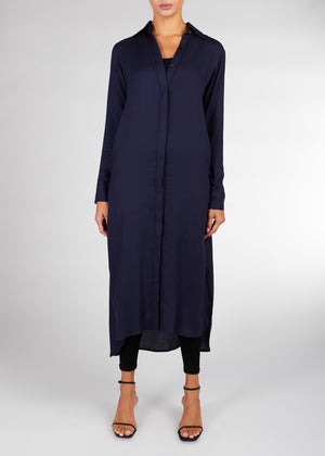 Shirt Dress Navy | Shirt Dresses | Aab Modest Wear