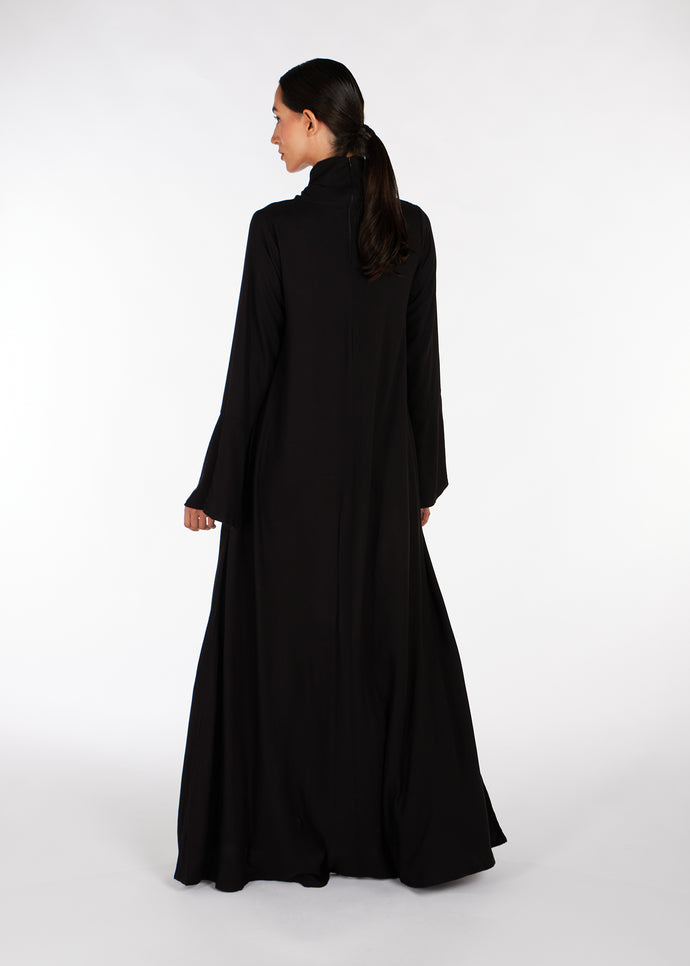 Roll Neck Abaya Black | Modest Abayas | Aab Modest Wear
