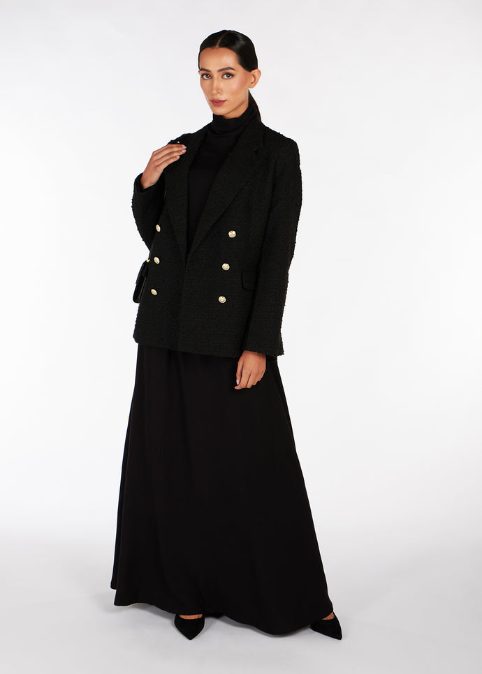 Roll Neck Abaya Black | Modest Abayas | Aab Modest Wear