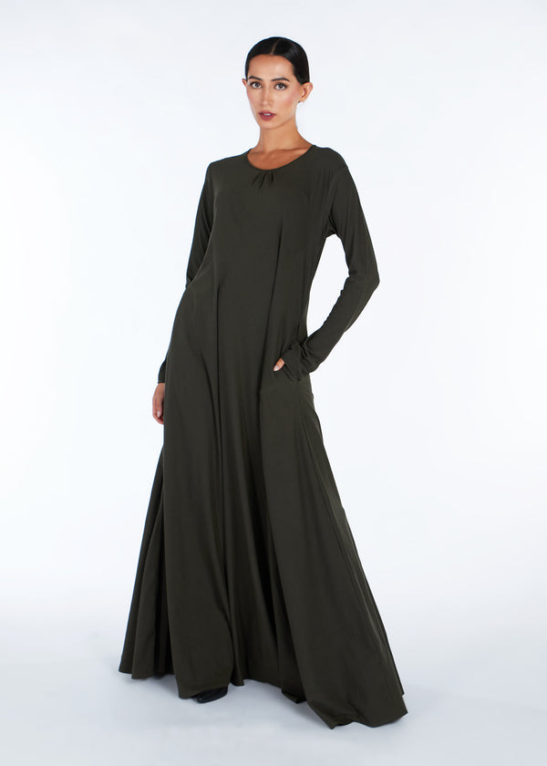 Mulberry Abaya Dark Green
