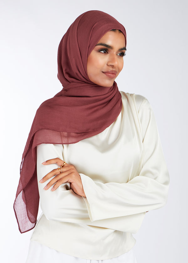 Muted Mulberry Modal Hijab