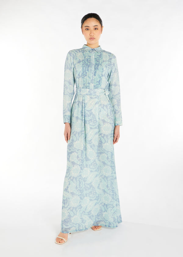 Blue Paisley Maxi Dress | Maxi Dresses | Aab Modest Wear