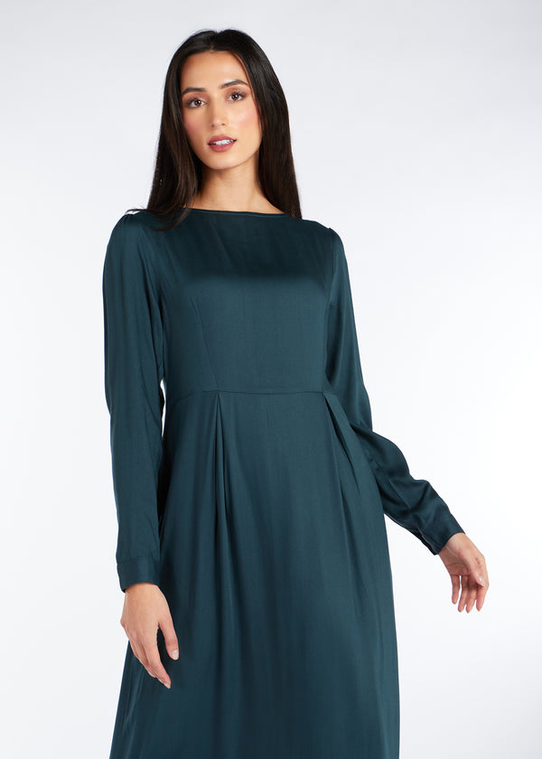 Skirted Abaya Dark Green | Abayas | Aab Modest Wear