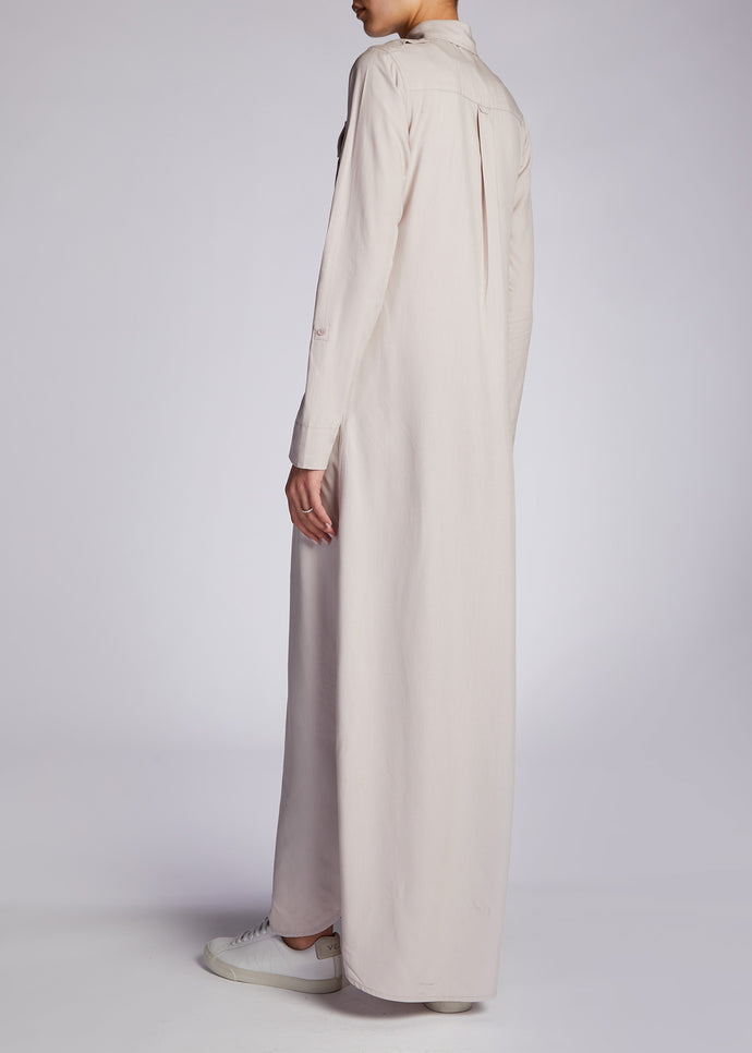 Maxi Shirt Grey | Maxi Dresses | Aab Modest Wear