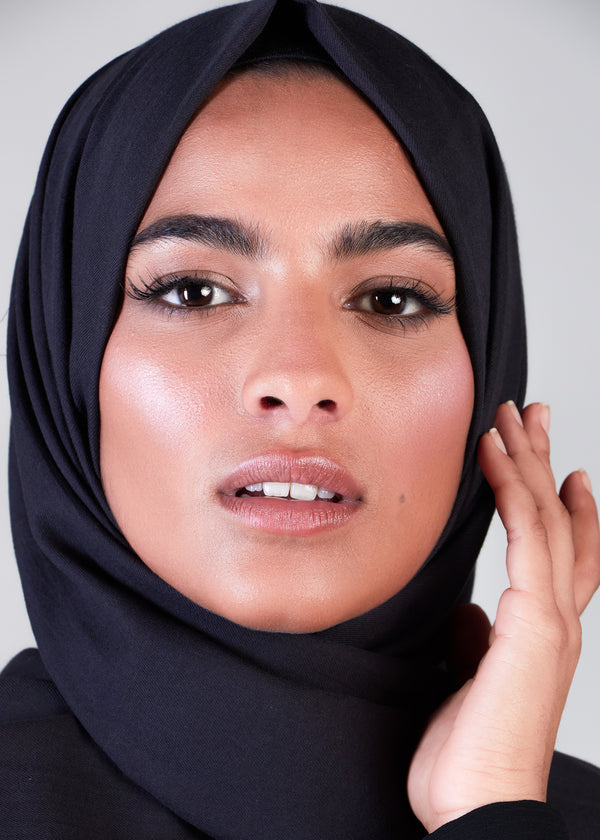 Black Organic Cotton Hijab | Organic Cotton Hijabs | Aab Modest Wear