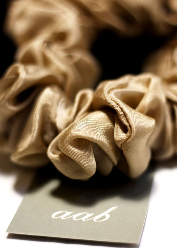 Silk Scrunchie Nude