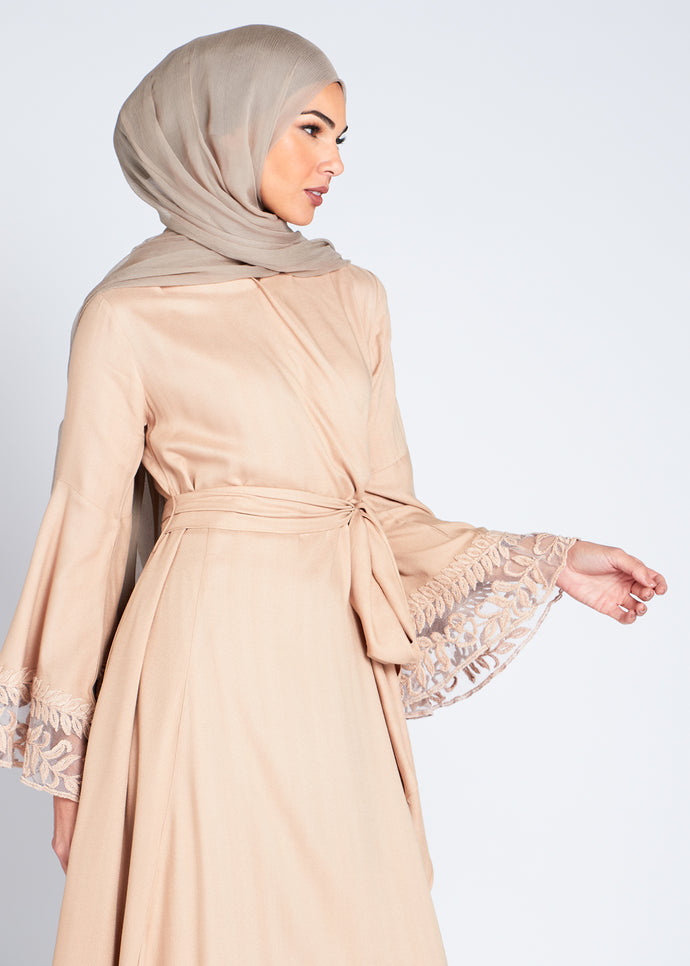 Dantel Wrap Abaya | Abayas | Aab Modest Wear