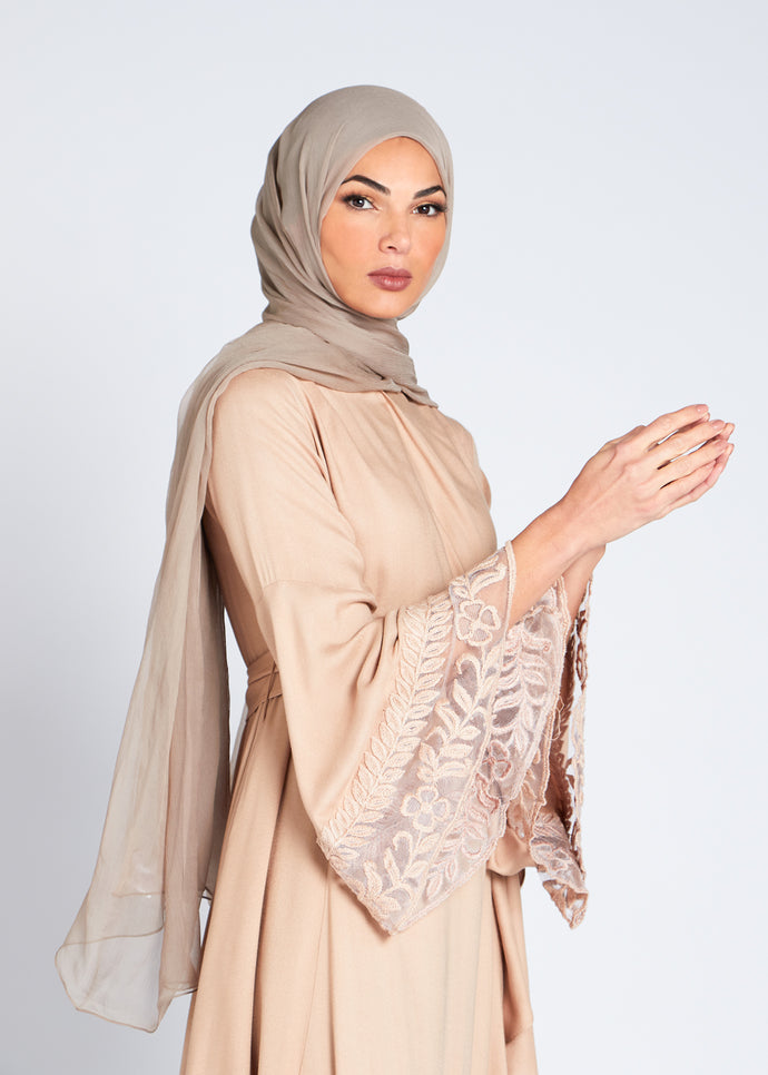 Dantel Wrap Abaya | Abayas | Aab Modest Wear