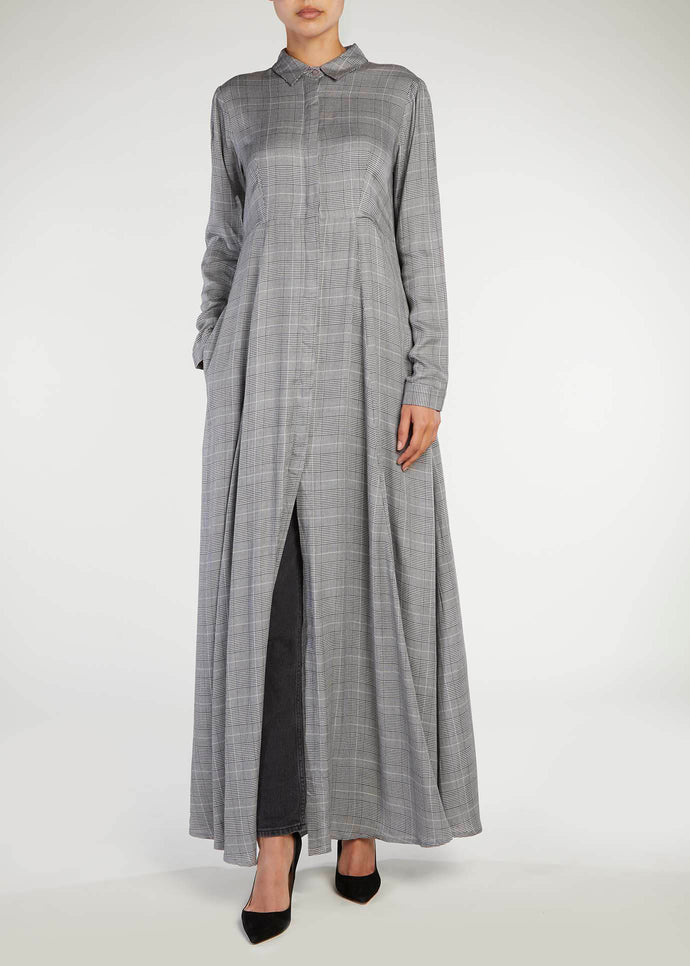 Glen Check Maxi Dress | Maxi Dresses | Aab Modest Wear