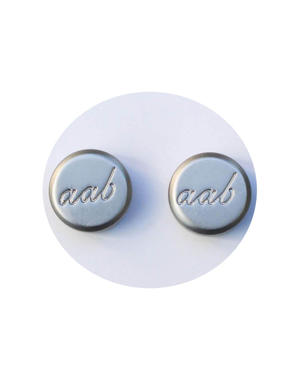 Matte Silver Hijab Magnet - Twin Pack