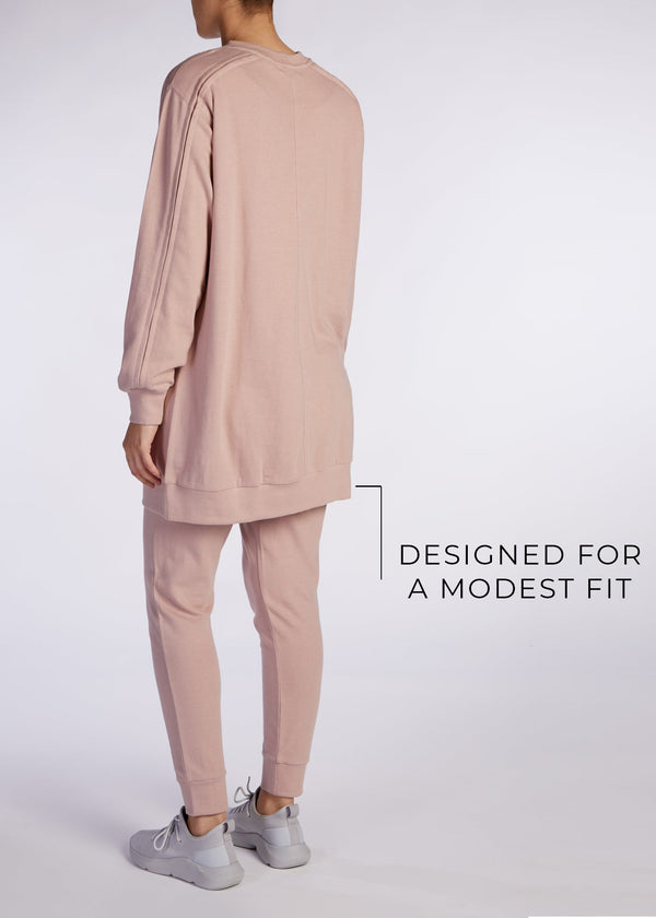 Modest Sweatshirt Pink | Aab Modest Activewear